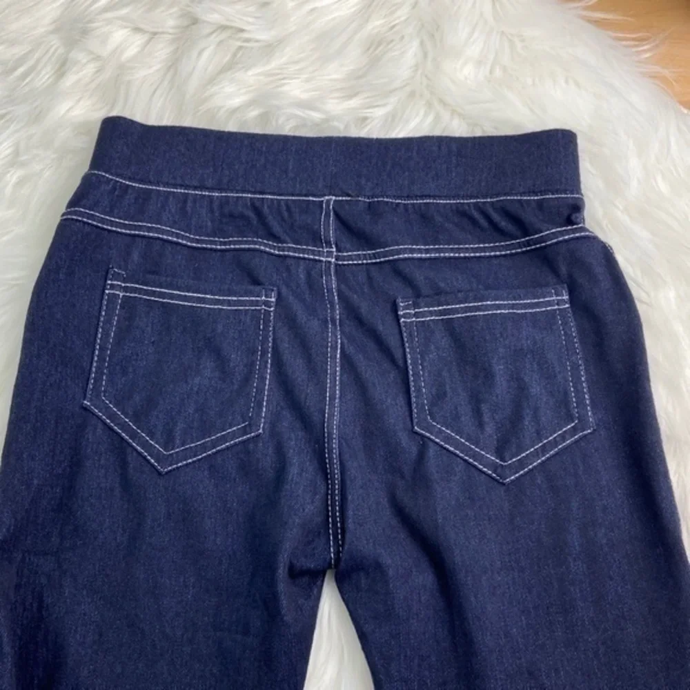 Love Trove Legging Pants Dark Denim Blue Size S